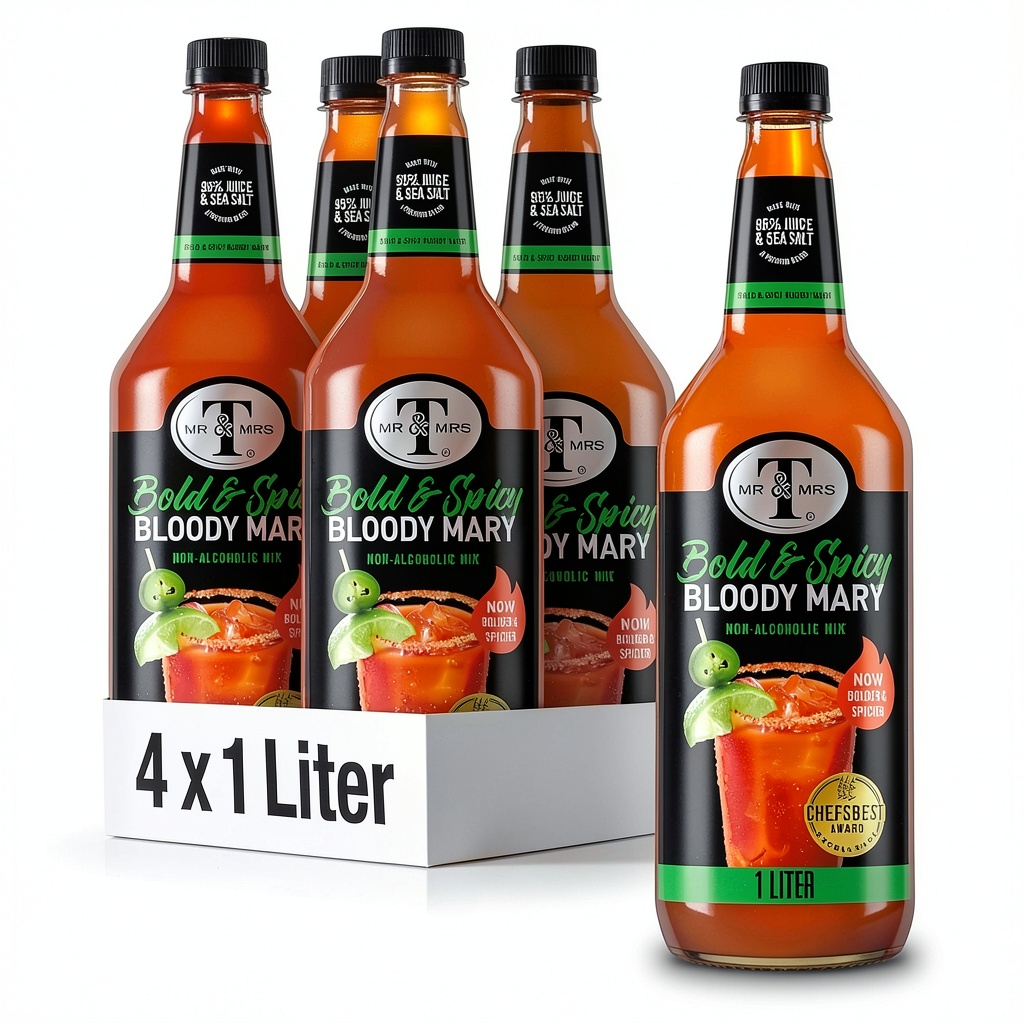 Mr Mrs T Bold Spicy Bloody Mary Mix bottle and packaging
