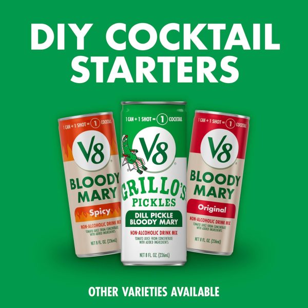V8 Grillos Pickles Bloody Mary Mix Cocktail Mixer-5