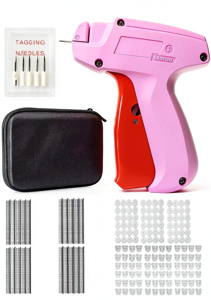 Installing Petra Prime Tag Attacher Gun Office Product on a wooden desk