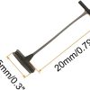 Tag Gun Threading Needle Plastic Black 20mm-1
