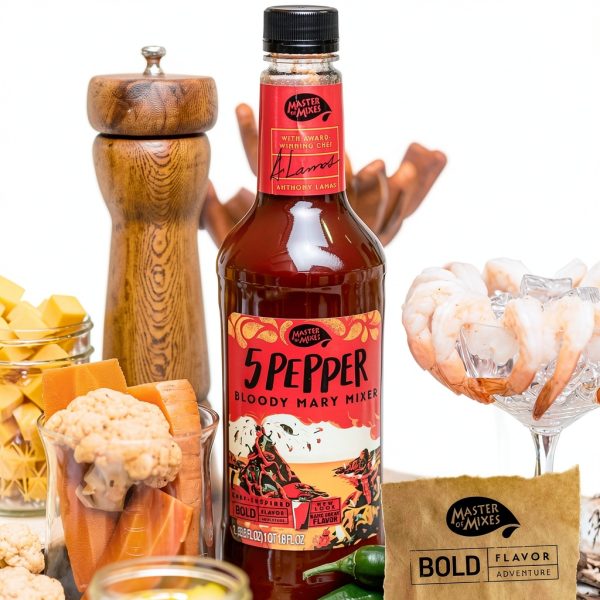 5 Pepper Bloody Mary Mix Master of Mixes Mixer-1