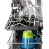 6pcs Flexible Dishwasher Inserts Stainless Steel Drainer Bottle Holder Dishwasher Drain Sticks for Standard Racks-6