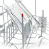 6pcs Flexible Dishwasher Inserts Stainless Steel Drainer Bottle Holder Dishwasher Drain Sticks for Standard Racks-5