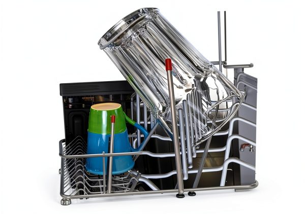 6pcs Flexible Dishwasher Inserts Stainless Steel Drainer Bottle Holder Dishwasher Drain Sticks for Standard Racks-8