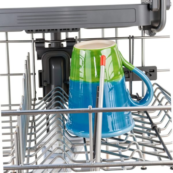 6pcs Flexible Dishwasher Inserts Stainless Steel Drainer Bottle Holder Dishwasher Drain Sticks for Standard Racks-4