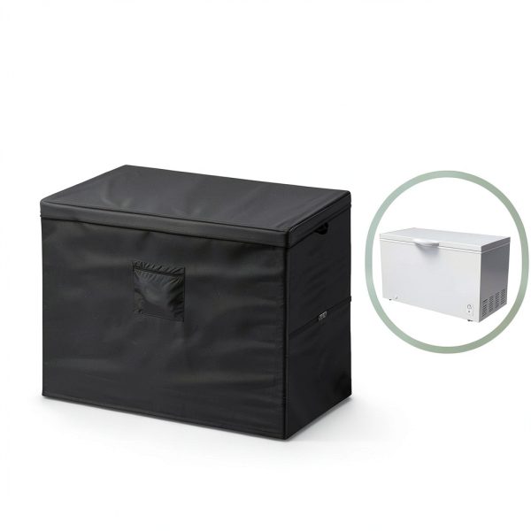 Deep Freezer Cover, Waterproof Freezer Covers for Hamilton Beach 14 cu ft Chest Freezer All Season Protection, Top with Zipper to Open(Only Cover)-1