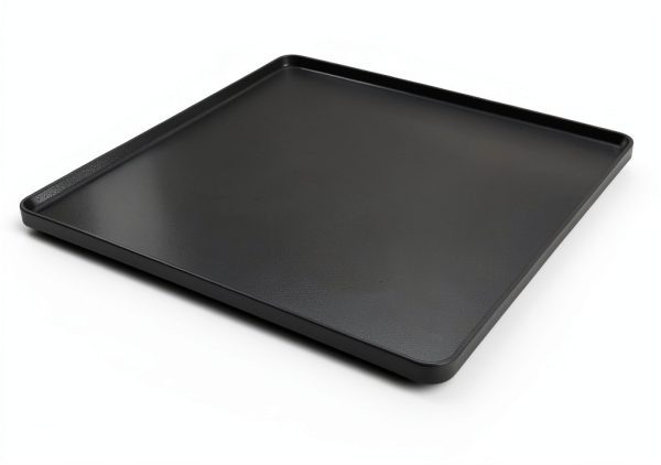 Mini Fridge Silicone Mat with 4 Base Raisers, 20"x20" Drain Pan for-1