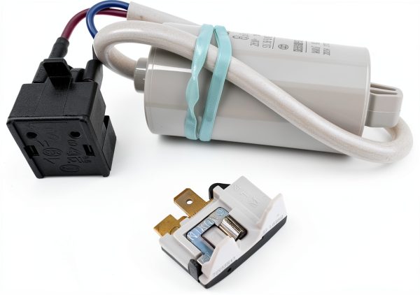 4.7 Ohm 3-Pin PTC Start Relay QP2-4.7G12 Kit for Mini Fridges and Wine-1