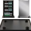 Mini Fridge Silicone Mat with 4 Base Raisers, 20"x20" Drain Pan for-0